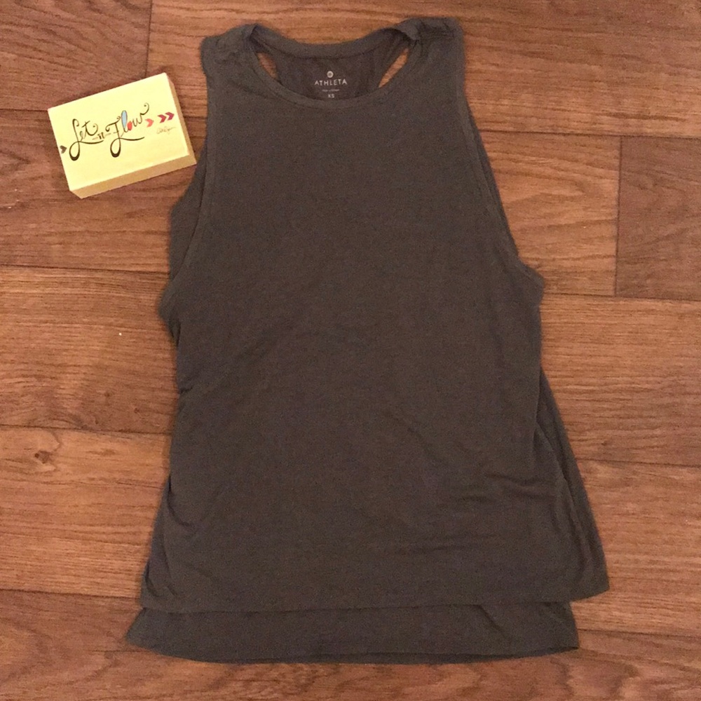 2 for $20 ✨Athleta Workout Top✨ Gray•X-Small